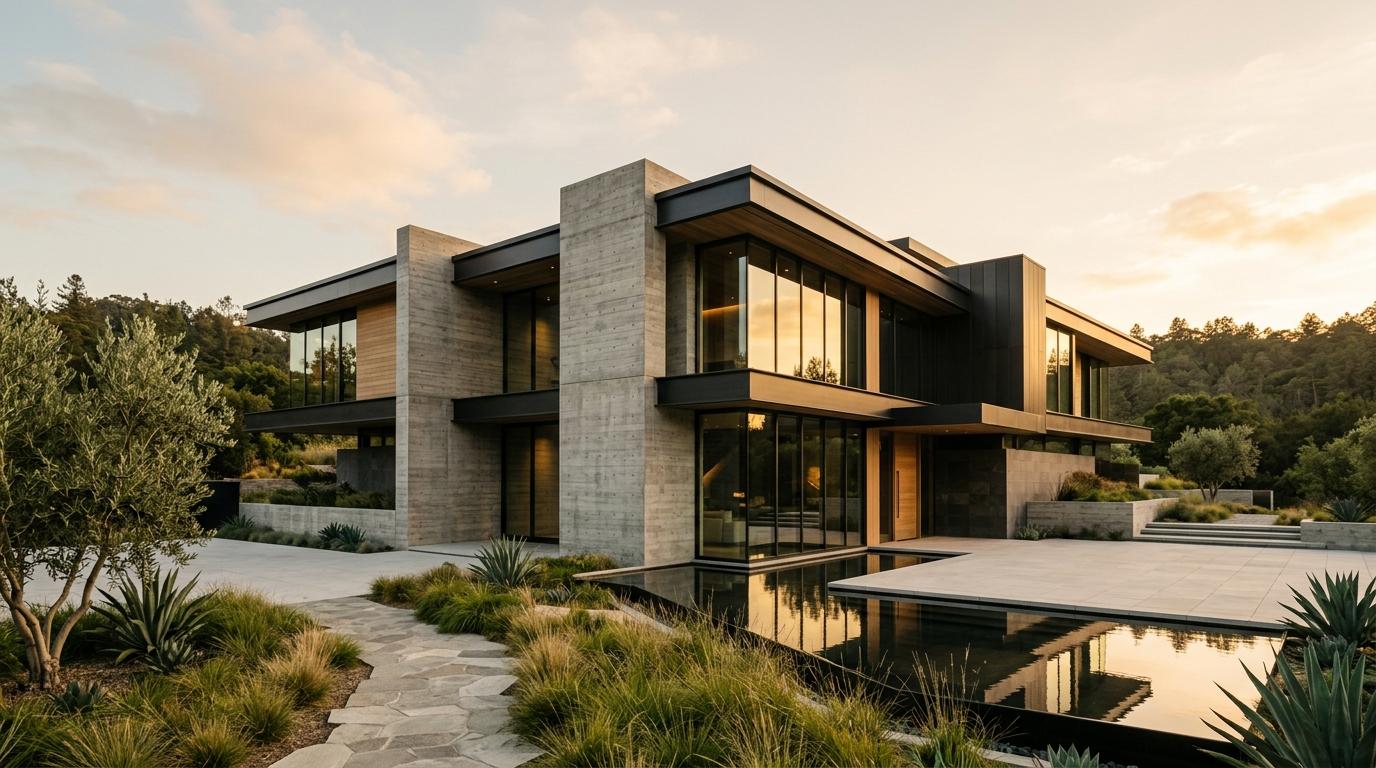 Modern structural foundation and architecture
